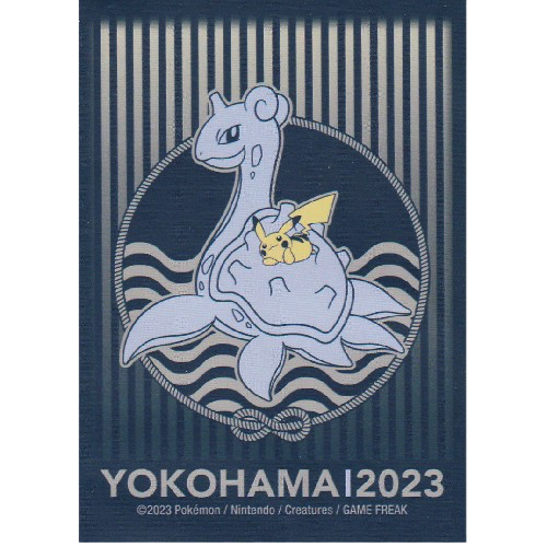 buste-protettive-di-pokmon: Pokémon Center Bustine Protettive Yokohama 2023 Lapras & Pikachu