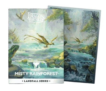 buste-protettive-da-gioco: Dragon Shield 100 Sleeves Matte Dual Landfall Series: Misty Rainforest