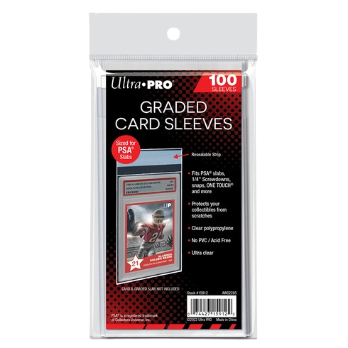 buste-protettive-per-collezionismo: Ultra Pro 100 Bustine Graded Card Richiudibili PSA