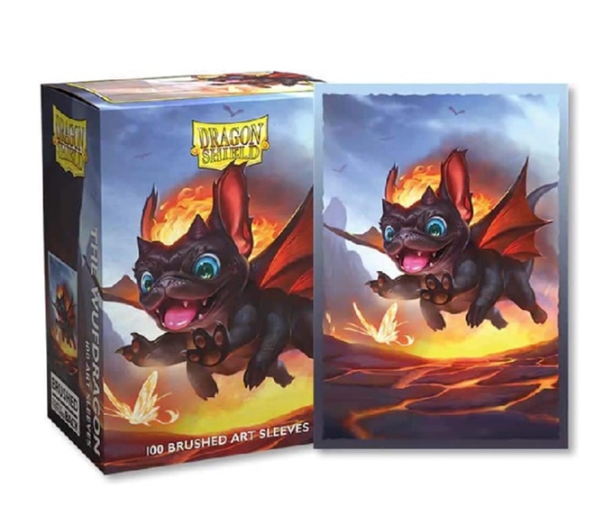 buste-protettive-da-gioco: Dragon Shield 100 Bustine Brushed Art The Wufdragon
