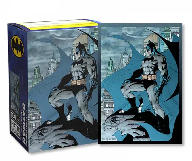buste-protettive-da-gioco: Dragon Shield 100 Bustine Art Dual Ruvide Batman