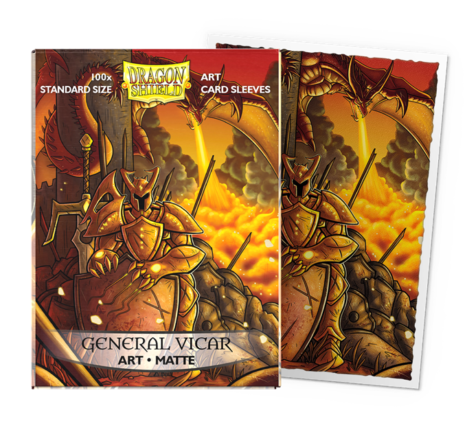 buste-protettive-da-gioco: Dragon Shield 100 Sleeves Art Matte General Vicar Portrait