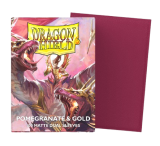 Dragon Shield 100 Sleeves Matte Dual Pomegranate & Gold