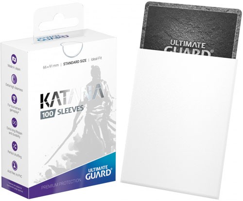 buste-protettive-da-gioco: Ultimate Guard 100 Bustine Katana Bianco