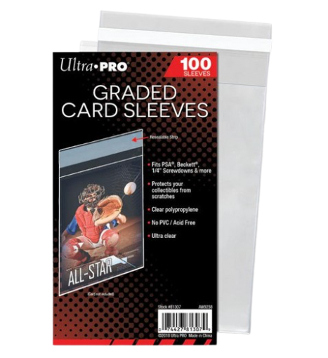 buste-protettive-per-collezionismo: Ultra Pro 100 Bustine Graded Card Richiudibili PSA - Beckett