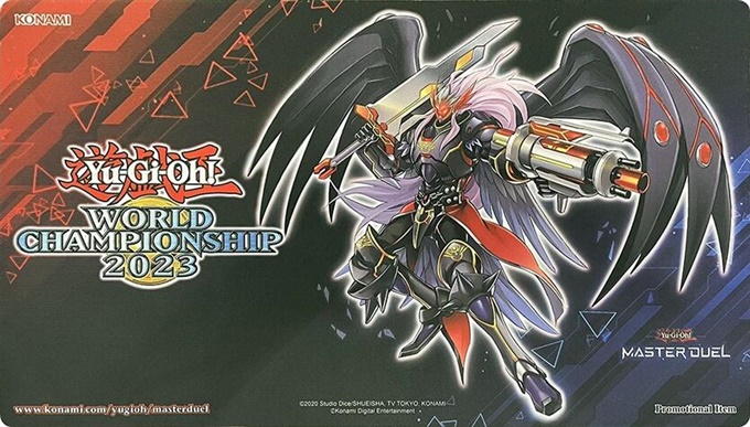 playmat-yugioh: Tappetino Yu-Gi-Oh! World Championship 2023 Maestro Armatura Completa Alanera
