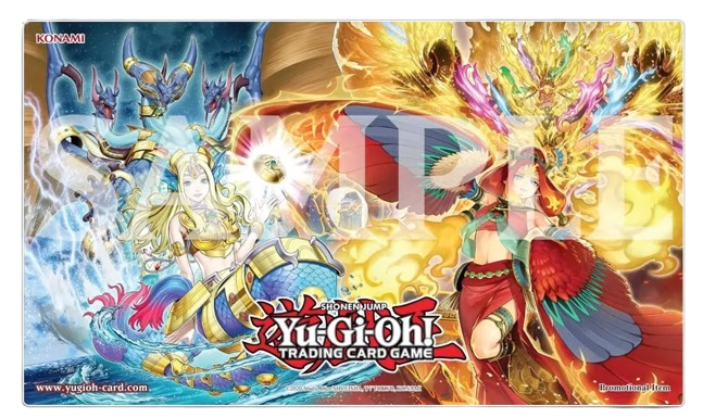 playmat-yugioh: Tappetino Yu-Gi-Oh! Win-A-Mat 2025 Atlantean and Fire King
