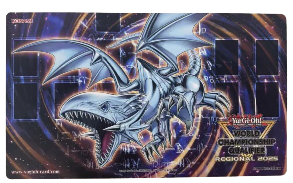 playmat-yugioh: Playmat Yu-Gi-Oh! 2025 WCQ Heart of the Blue-Eyes