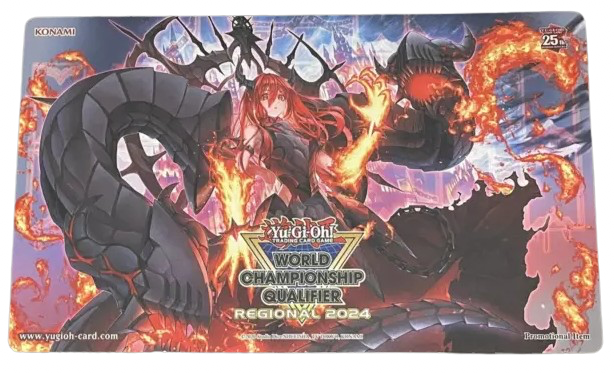 playmat-yugioh: Tappetino Yu-Gi-Oh! 2024 WCQ Principessa Prometeica, Donatrice delle Fiamme