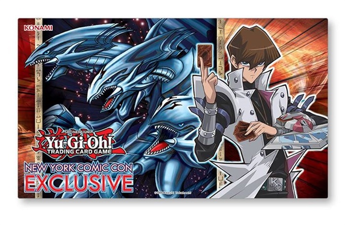 playmat-yugioh: Tappetino Yu-Gi-Oh! NYCC Comic New York 2015 Blue Eyes Ultimate Dragon and Kaiba