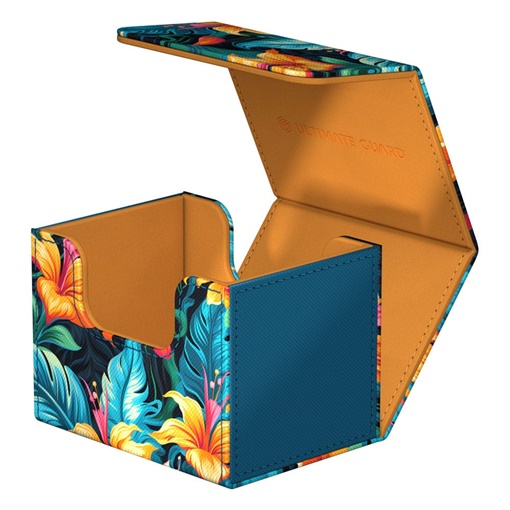 deckbox: Ultimate Guard Deck Box Sidewinder 100+ Xenoskin Floral Places II Tulum Blue