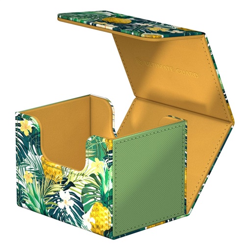 deckbox: Ultimate Guard Deck Box Sidewinder 100+ Xenoskin Floral Places II Bahia Green