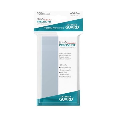 buste-protettive-per-collezionismo: Ultimate Guard 100 Bustine Protettive Perfect Size apertura richiudibile Japanese