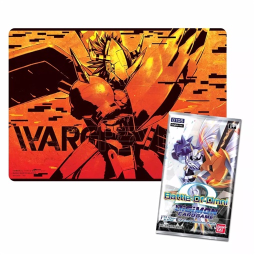 playmat-digimon: Playmat - Wargreymon PB-03 + Bustina Battle of Omni