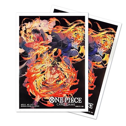 buste-protettive-one-piece: One Piece - 10 Bustine Protettive - Luffy & Sabo & Ace