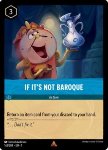 If It's Not Baroque