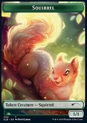 Squirrel Token (Green 1/1)