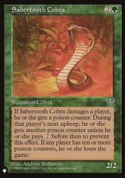 Cobra dai Denti a Sciabola