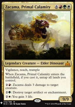 Zacama, Calamità Primordiale