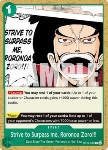 Strive to Surpass me, Roronoa Zoro!!! (OP14-036)