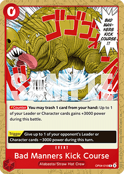 Bad Manners Kick Course (OP04-016)