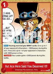 But Ace Here Said You Deserved It!! (OP13-019)