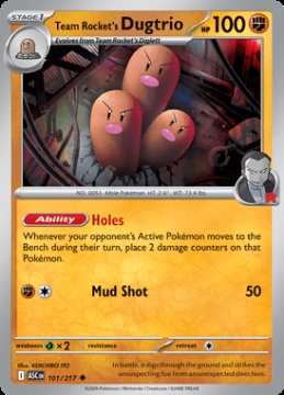 Dugtrio del Team Rocket 
