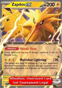 Zapdos ex (Oversized)