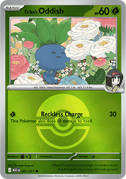 Oddish di Erika (Ball Reverse)