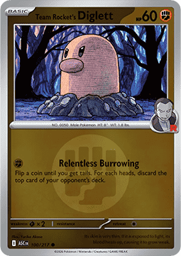 Diglett del Team Rocket (Energy Reverse)