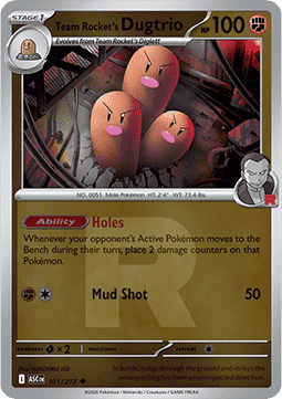 Dugtrio del Team Rocket (Rocket Reverse)