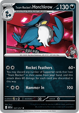 Honchkrow del Team Rocket (Rocket Reverse)