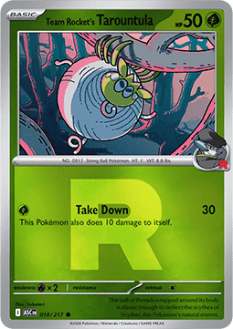 Tarountula del Team Rocket (Rocket Reverse)