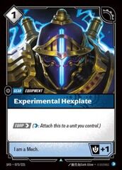 Experimental Hexplate