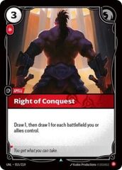 Right of Conquest