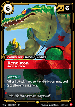 Renekton, Rage Fueled