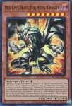 Drago Metallico Pieno Nero Occhi Rossi
