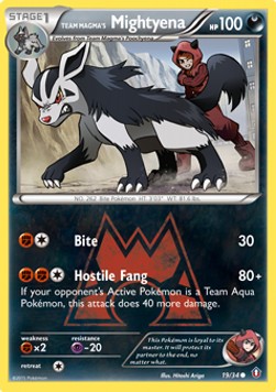 Team Magma's Mightyena 