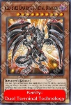 Drago Metallico Oscuro Occhi Rossi